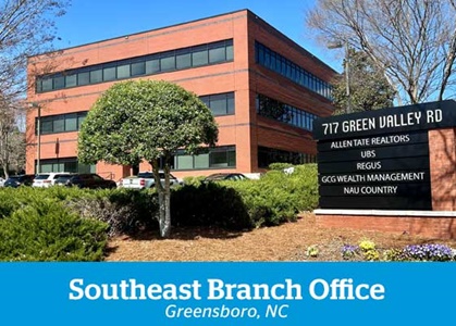 Southeast Branch Office in Greensboro, NC Southeast Branch Office in Greensboro, NC